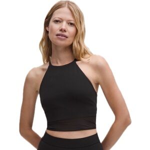 Lululemon Nulu High Neck Mesh Hem Tank